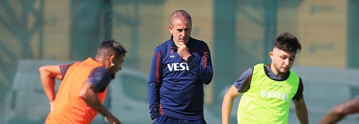 Trabzonspor Fenerbahçe derbisi öncesinde idmanda...