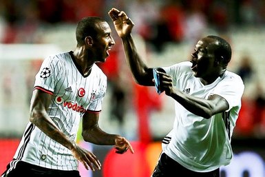 Benfica - Beşiktaş maçından kareler
