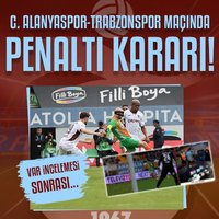 Alanyaspor-Trabzonspor maçında penaltı kararı!