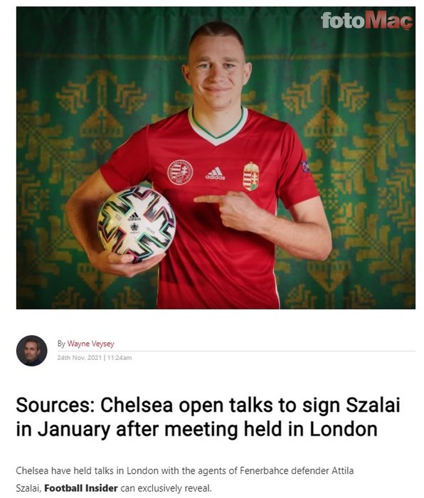Fenerbahçe'de Attila Szalai Chelsea'ye transfer oluyor! Londra'da ilk toplantı yapıldı ve...