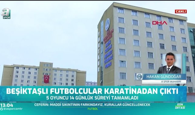 Beşiktaşlı futbolcular karantinadan çıktı