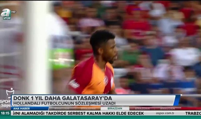 Donk 1 yıl daha Galatasaray'da