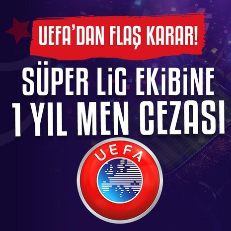 UEFA’dan Adana Demirspor’a 1 yıl men