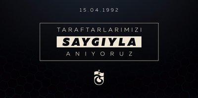 Trabzonspor’da taraftarlar için anma mesajı