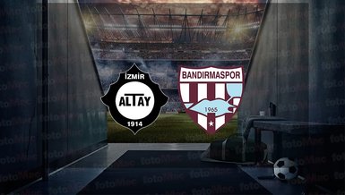 Altay - Bandırmaspor maçı ne zaman, saat kaçta ve hangi kanalda canlı yayınlanacak? | Trendyol 1. Lig