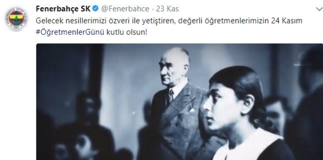 Ogretmenler Gunu Icin Ozel Kutlama Son Dakika Fenerbahce Haberleri Fotomac
