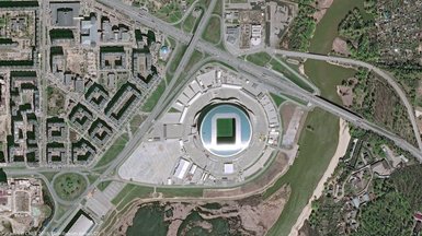 Dünya Kupası’na ev sahipliği yapacak stadyumların uzaydan görüntüsü