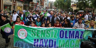 Çaykur Rizespor'a destek yürüyüşü