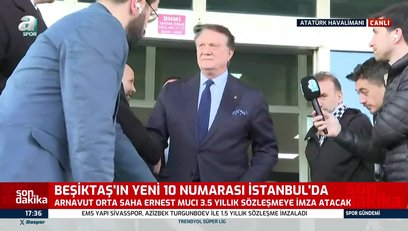 >Ernest Muci İstanbul'da! İşte ilk sözleri