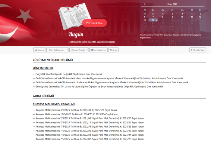 bugun-resmi-gazete-10-ekim-cuma-2025-resmi-gazete-kararlari-1760412490366.png 14 Ekim 2025 tarihli Resmi Gazete kararları