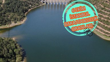 BARAJ DOLULUK ORANLARI - İstanbul baraj doluluk oranı İSKİ 6 Ekim rakamları