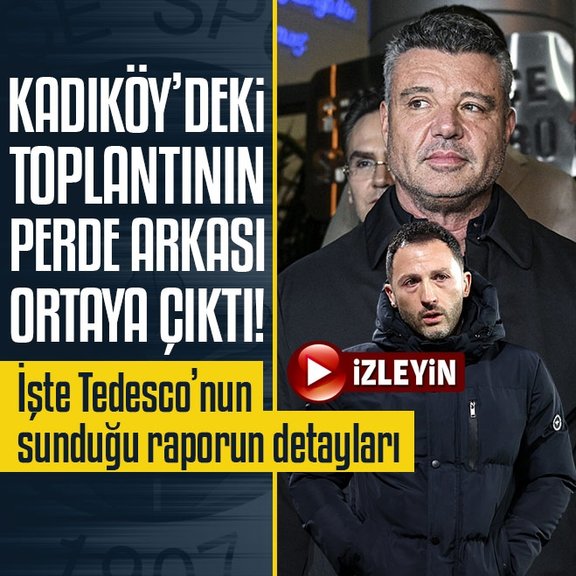 Fenerbahçe’de Tedesco’nun Sadettin Saran’a sunduğu raporun detayları ortaya çıktı!