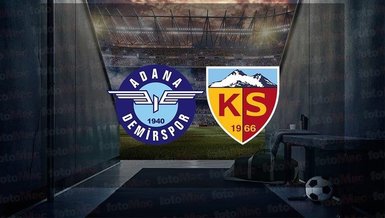 Adana Demirspor - Kayserispor maçı CANLI İZLE