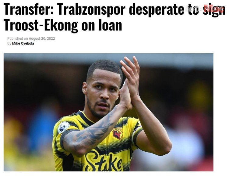 TRANSFER HABERLERİ | Trabzonspor'dan William Troost-Ekong'a kiralama teklifi!