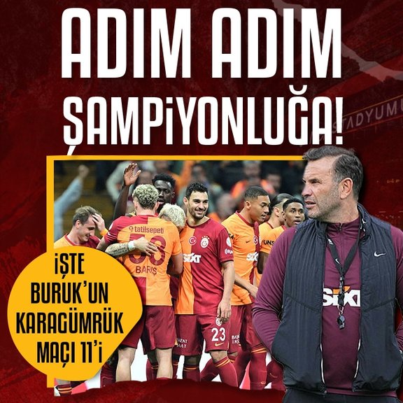 Galatasaray’da tek hedef 3 puan! İşte Cimbom’un Fatih Karagümrük maçı 11’i