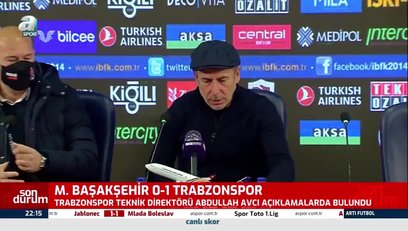 >Avcı'dan Başakşehir maçı sonrası açıklamalar