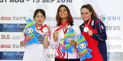 Şevval İlayda Tarhan, Güney Kore'de altın madalya kazandı