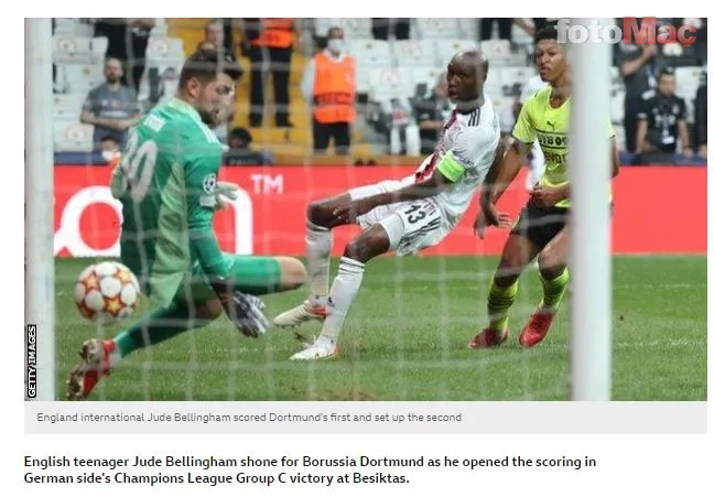 Son dakika spor haberi: Avrupa basını Beşiktaş-Borussia Dortmund maçını böyle gördü!