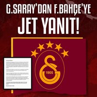 G.Saray'dan F.Bahçe'ye jet yanıt!
