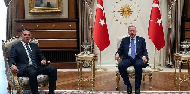 Başkan Recep Tayyip Erdoğan Fenerbahçe Başkanı Ali Koç'u kabul etti