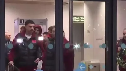 >A Milli Futbol Takımımız İstanbul'a geldi!