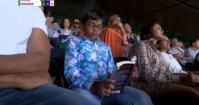 Federer Nadal maçında öyle bir görüntü vardı ki... Küçük çocuk ilgi odağı oldu!