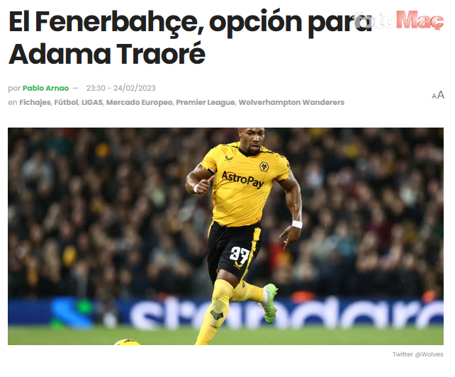 TRANSFER HABERİ: Fenerbahçe'den Adama Traore hamlesi!