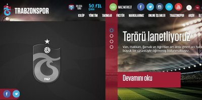 Trabzonspor’dan teröre lanet