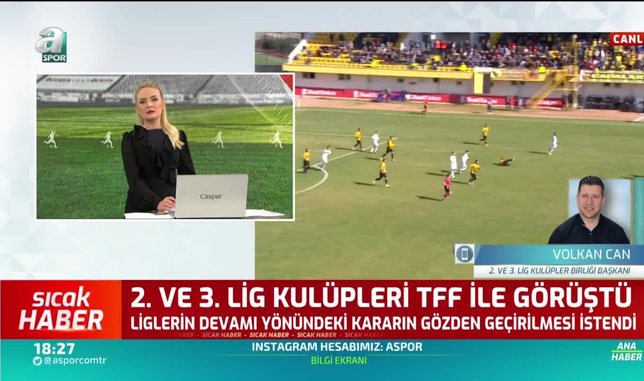 Volkan Can: Büyük ihtimalle 2. ve 3. Lig'de kalan maçları oynamayacağız