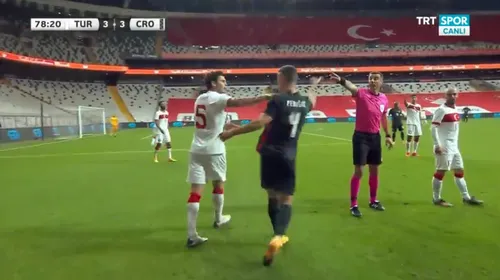 Türkiye - Hırvatistan maçında ilginç taç pozisyonu! - 2
