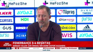 Fenerbahçe - Beşiktaş maçı sonrası Sergen Yalçın konuştu: Hakem çok kötü maç yönetti