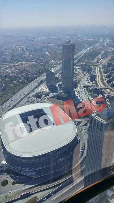Derbiye saatler kala Türk Telekom Stadyumu'nun havadan görüntüleri 