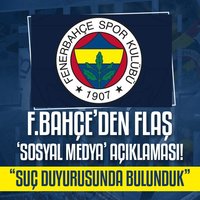 F.Bahçe'den flaş 'sosyal medya' açıklaması!