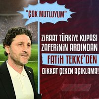 Fatih Tekke: Çok mutluyum!