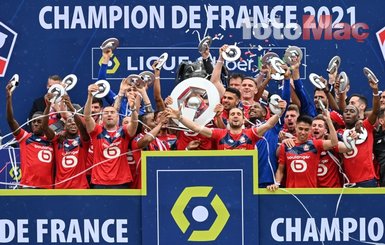 Fransa Ligue 1’i şampiyon tamamlayan Lille kupasını aldı