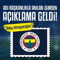 F.Bahçe'de o isimden adaylık açıklaması!