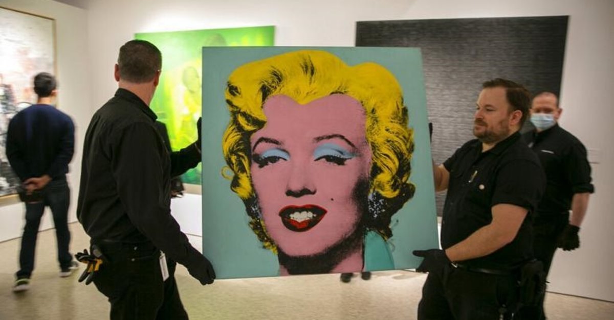 Andy Warhol'un ünlü Marilyn Monroe portresi açık artırma rekoru kırdı! 195  milyon dolar... - Fotomaç