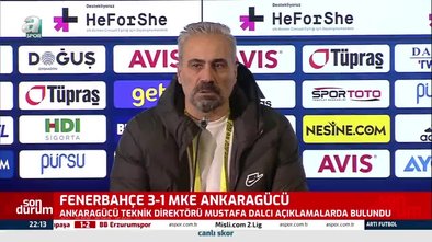 Ankaragücü Teknik Direktörü Mustafa Dalcı'dan Fenerbahçe maçı açıklaması: Düzeltmemiz gerekiyor
