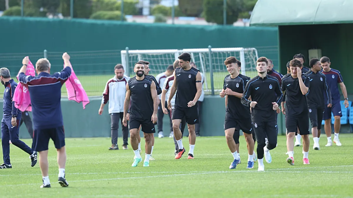 Trabzonspor, Hearts maçı hazırlıklarını tamamladı