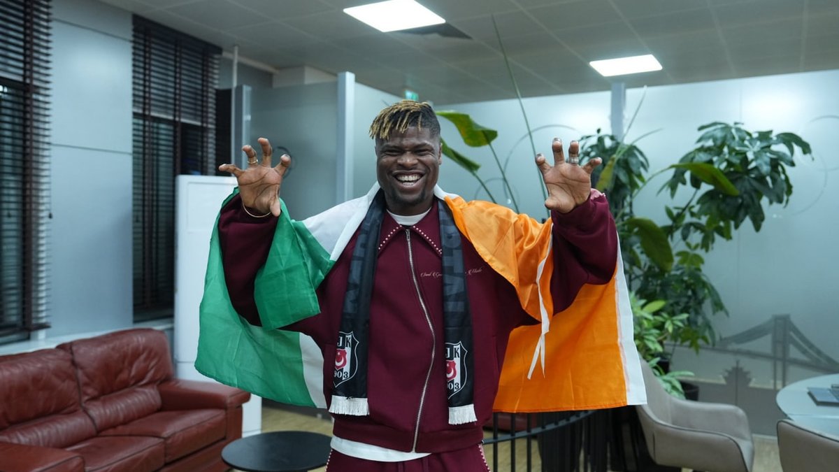 Beşiktaş'ın yeni transferi Emmanuel Agbadou İstanbul'a geldi!