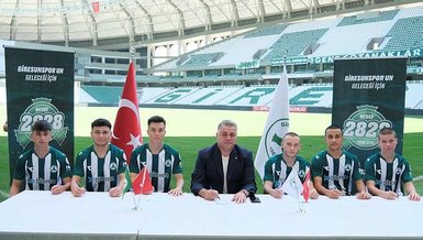 Giresunspor 6 oyuncu ile profesyonel sözleşme imzalandı