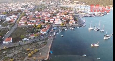 Son dakika: İzmir depremi sonrası merkez üssü Seferihisar havadan görüntülendi! İşte yıkılan binanın son hali