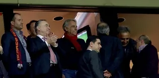 Başkan Cengiz locadan izledi