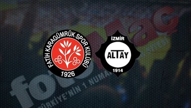 Fatih Karagümrük Altay maçı CANLI