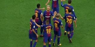 Barcelona ikinci yarı açıldı
