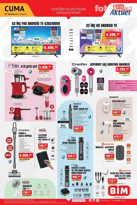 BİM AKTÜEL KATALOG 5 TEMMUZ | Bu Cuma Bim'de hangi ürünler indirimde?