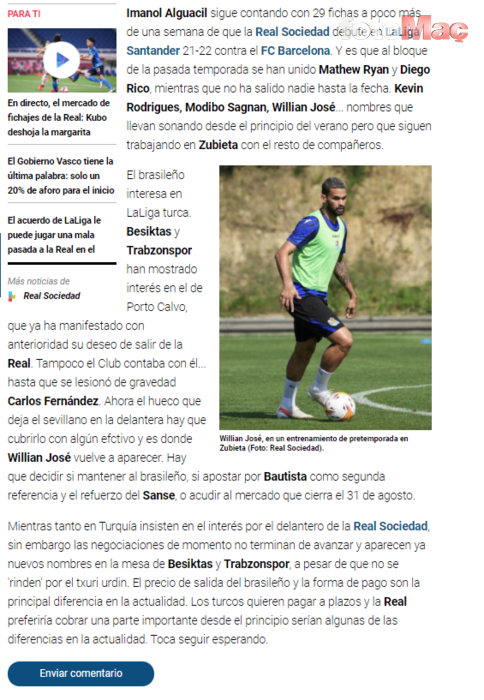 Beşiktaş ve Trabzonspor'un Willian Jose transferinde flaş gelişme! İspanyollar o gelişmeyi yazdı
