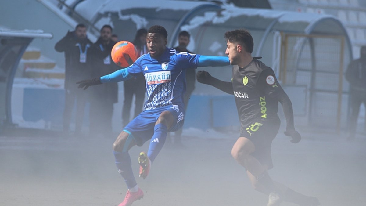 Erzurum'da film sahnesini aratmayan maç görüntüleri! Erzurum'da film sahnesini aratmayan maç görüntüleri!