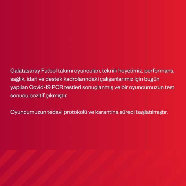 spor haberi galatasaray da corona virusu vakasi 1 isim pozitif fotomac
