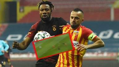 Kayserispor - Galatasaray maçında Luyindama'dan büyük hata!
